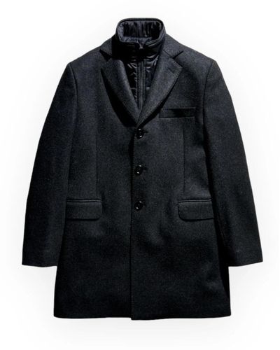 Fay Single-Breasted Coats - Black