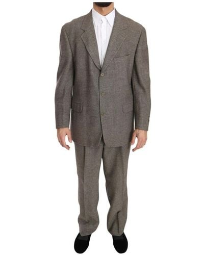 Fendi Single Breasted Suits - Gray