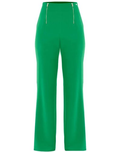 Kocca Pantaloni a vita alta e svasati audaci - Verde