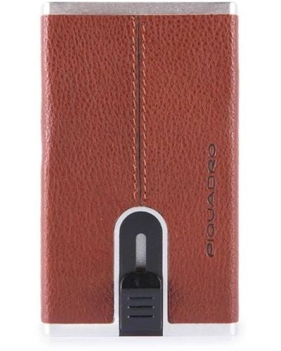 Piquadro Porta carte di credito con sliding system - Rosso