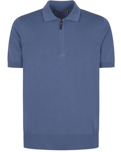 Canali Tops > polo shirts - Bleu