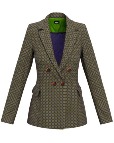 Marella Jacke mit krawattenmuster - Grün
