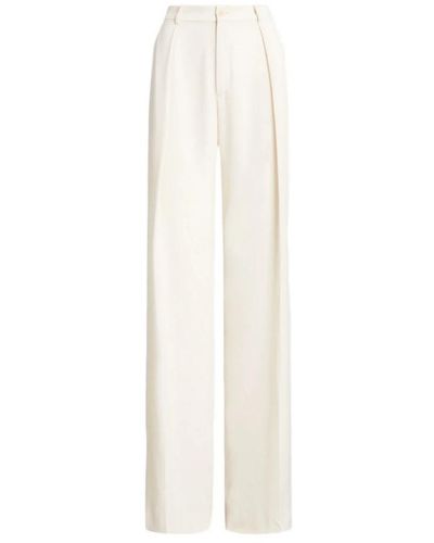 Ralph Lauren Pantalones ivory para mujeres - Blanco