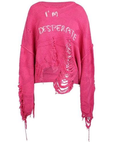 Ssheena Round-Neck Knitwear - Pink
