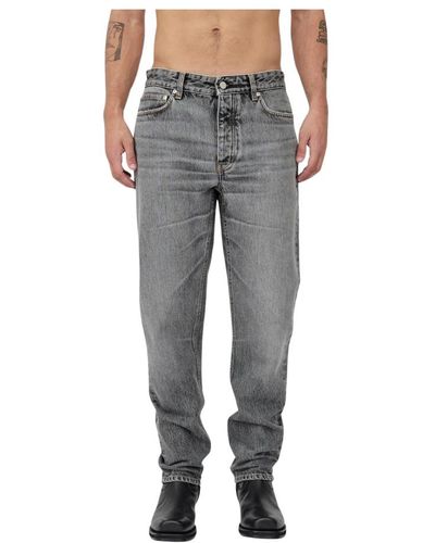 Won Hundred Weit geschnittene niedrige taille ben jeans - Grau