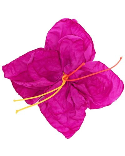 Gianluca Capannolo Handgemachte seidenblumen brosche clip - Pink