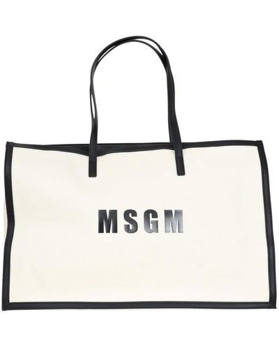 MSGM Tote bags - Weiß