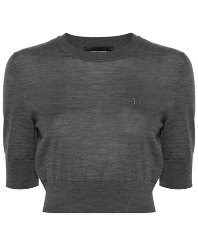 DSquared² Stylischer pullover mit einzigartigem design - Grau