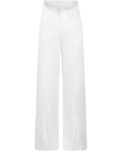 Alberta Ferretti Wide Trousers - White
