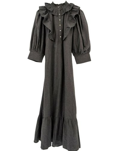 Antik Batik Maxi Dress - Grau
