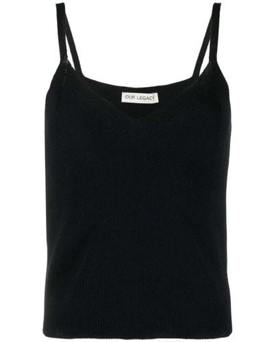 Our Legacy Sleeveless Tops - Black