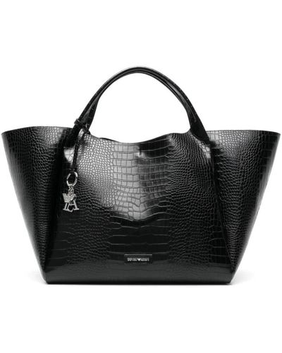 Emporio Armani Tote Bags - Black