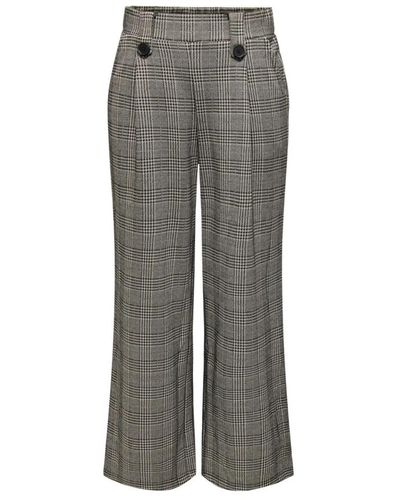 ONLY Wide trousers - Grau