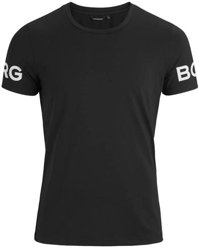 Björn Borg T-shirt borg kurzarmshirt - Schwarz