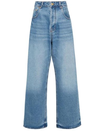 Jacquemus Blaue wide leg jeans