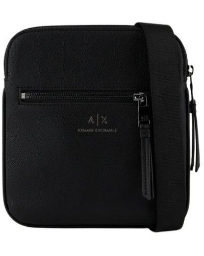 Armani Exchange Messenger Bags - Black