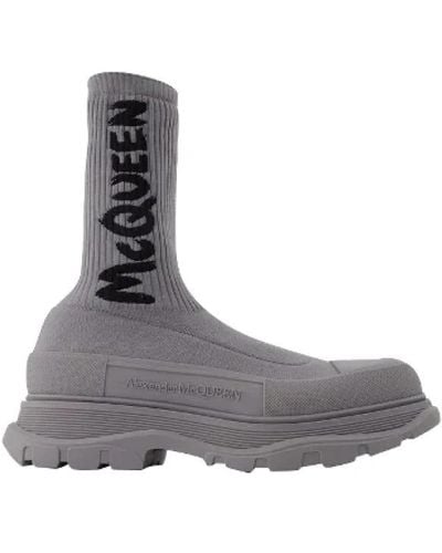 Alexander McQueen High Boots - Grey