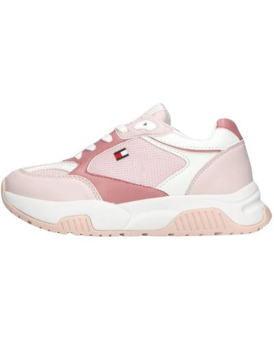 Tommy Hilfiger Mädchen niedrige sneakers rosa trendige mode - Pink