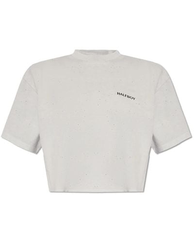 Halfboy Tops > t-shirts - Gris