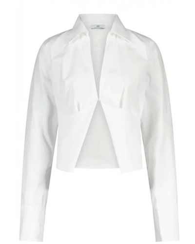 AG Jeans Bluse im offenen stil - Weiß