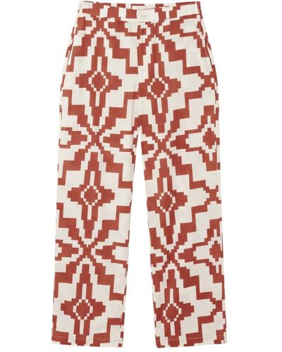 Thinking Mu Cropped Trousers - Red