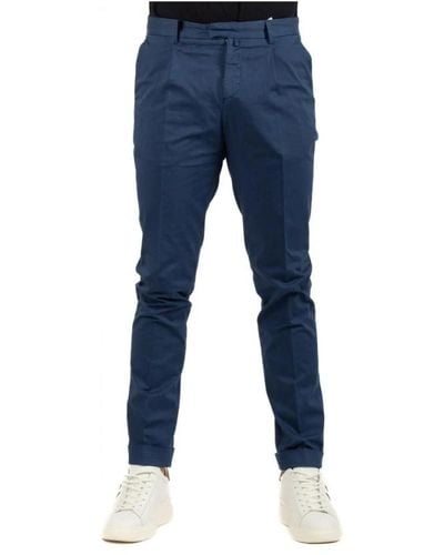 Brooksfield Trousers > slim-fit trousers - Bleu