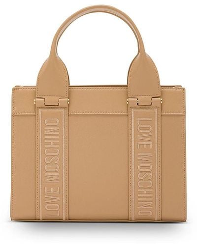 Love Moschino Tote Bags - Natural