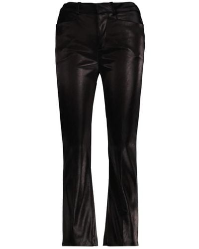 DRYKORN Leather Trousers - Black