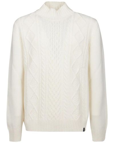 Fay Knitwear > turtlenecks - Blanc