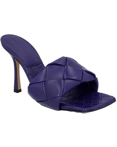 Bottega Veneta Shoes > heels > heeled mules - Bleu
