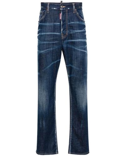 DSquared² Blaue skinny jeans aus stretch-baumwolle