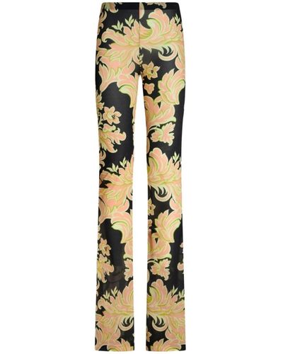 Etro Wide pantaloni - Metallizzato