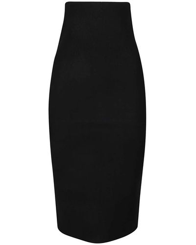 Victoria Beckham Falda ajustada - Negro