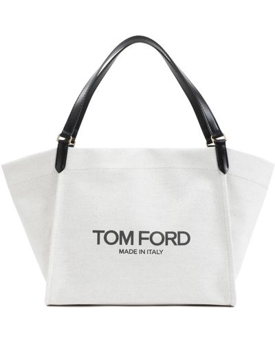 Tom Ford Amalfi tote bag in schwarz - Weiß