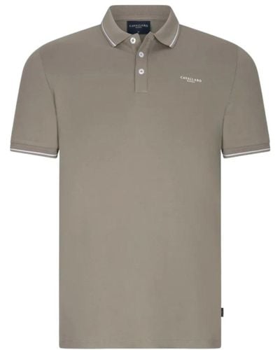 Cavallaro Napoli Polo Shirts - Grey