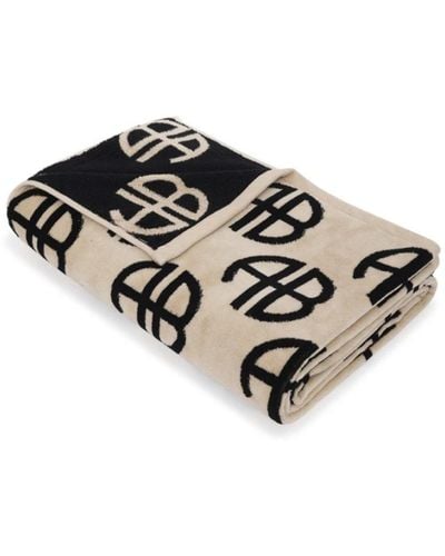 Anine Bing Home > textiles > towels - Noir