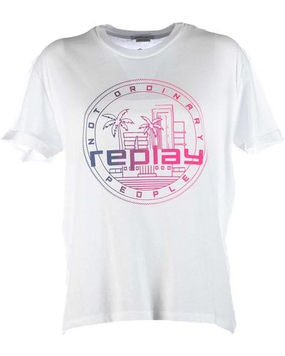 Replay Tops > t-shirts - Blanc