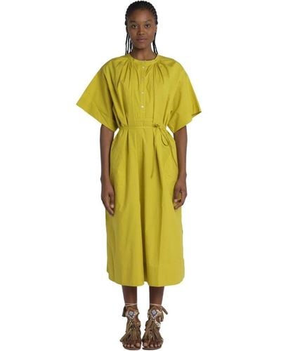 Soeur Midi Dresses - Yellow
