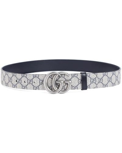 Gucci Reversible gg marmont belt - Blu