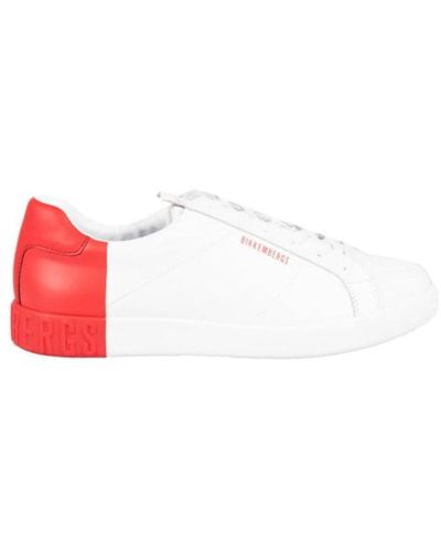 Bikkembergs Sneakers con lacci e retro contrasto - Rosso