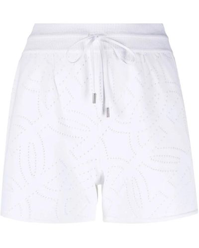 Ferragamo Gancio-perforierte shorts - Weiß