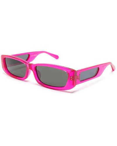 Linda Farrow Lfl1419 c7 sun sunglasses,lfl1419 c8 sun sunglasses,weiße sungles mit original-etui - Pink