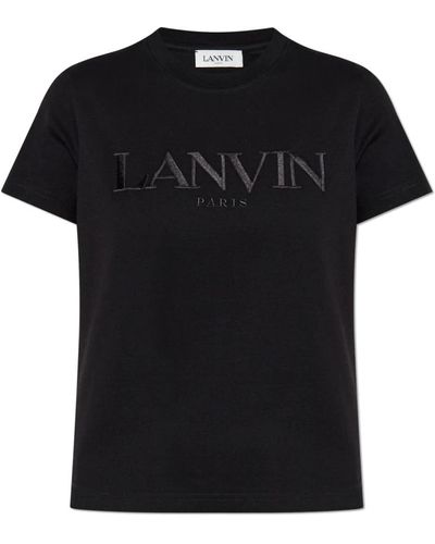 Lanvin Camiseta de algodón - Negro