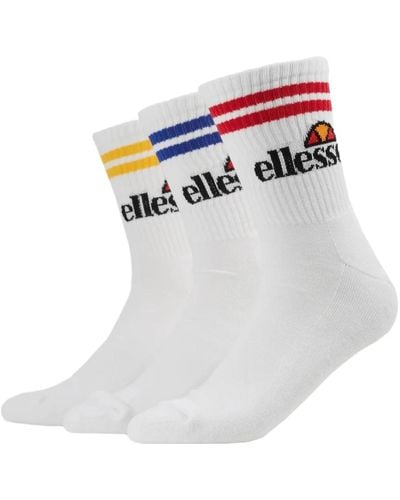 Ellesse Tripack Calcetines Pullo Socks - Weiß