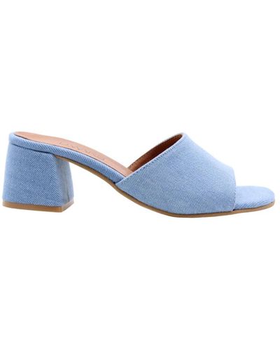 Dwrs Label Shoes > heels > heeled mules - Bleu