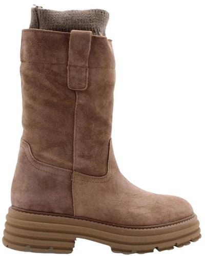 Alpe Ankle Boots - Brown