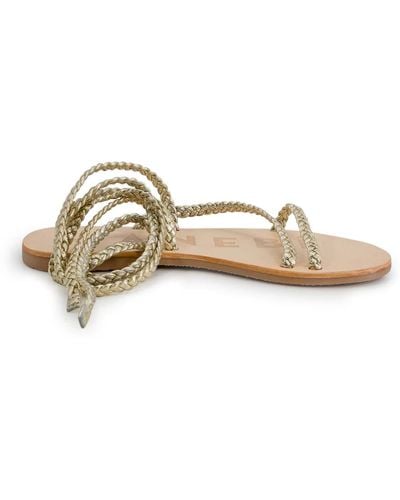 Manebí Flat Sandals - Metallic