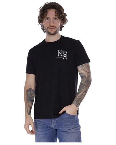 Armani Exchange Schwarzes archimede t-shirt