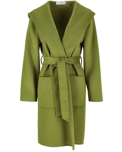 Kaos Belted Coats - Green