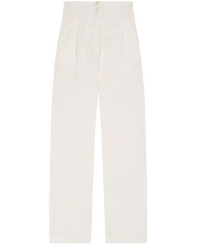 Cortana Trousers > straight trousers - Blanc